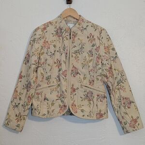 Christopher&Banks Womens Embroidered Floral Garden Party Jacket Cottage Neutral